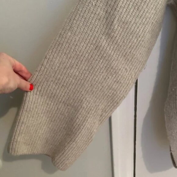 H&M Beige Ribbed Sweater S - Picture 3 of 4